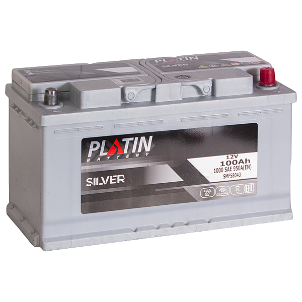 Аккумулятор автомобильный Platin silver 950 SAE 100 Ah (о.п.)